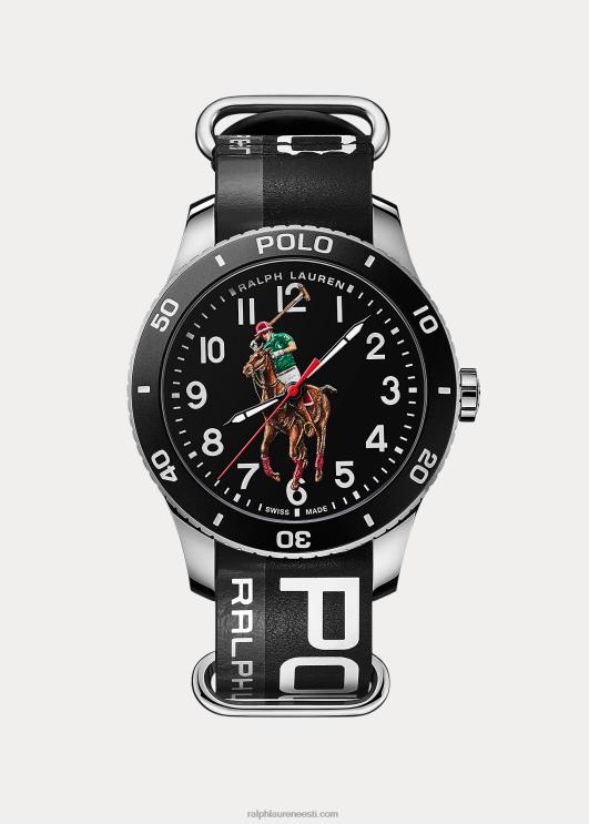 Ralph Lauren mehed polo spordikella must sihverplaat PR0V9741