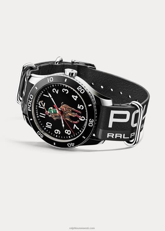 Ralph Lauren mehed polo spordikella must sihverplaat PR0V9741