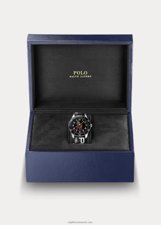 Ralph Lauren mehed polo spordikella must sihverplaat PR0V9741