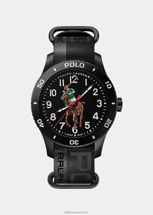 Ralph Lauren mehed polo spordikella must sihverplaat PR0V9748
