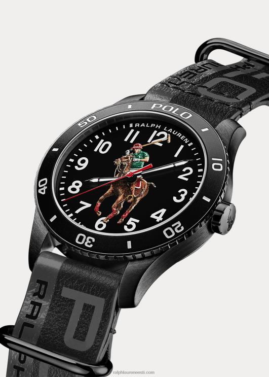 Ralph Lauren mehed polo spordikella must sihverplaat PR0V9748