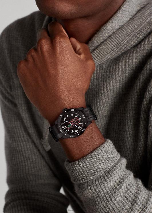 Ralph Lauren mehed polo spordikella must sihverplaat PR0V9748