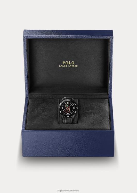 Ralph Lauren mehed polo spordikella must sihverplaat PR0V9748