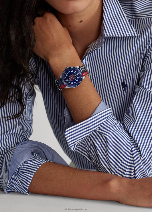 Ralph Lauren mehed polo spordikella sinine sihverplaat PR0V5557