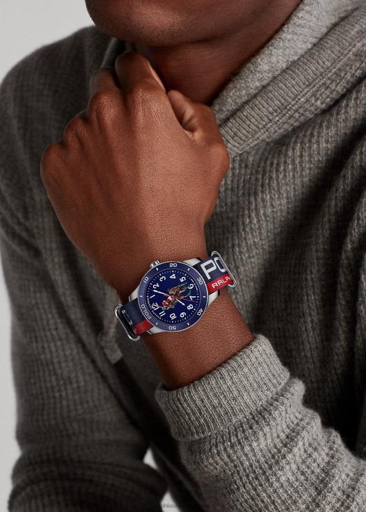 Ralph Lauren mehed polo spordikella sinine sihverplaat PR0V5557