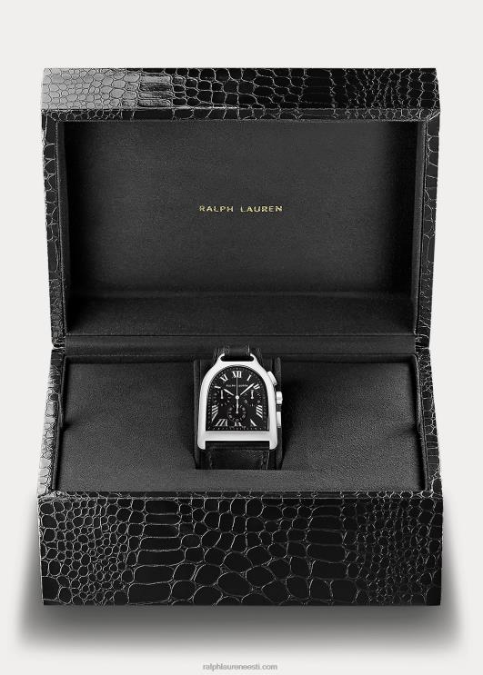 Ralph Lauren mehed suur kronograafi teras PR0V2809 must kroonplaat