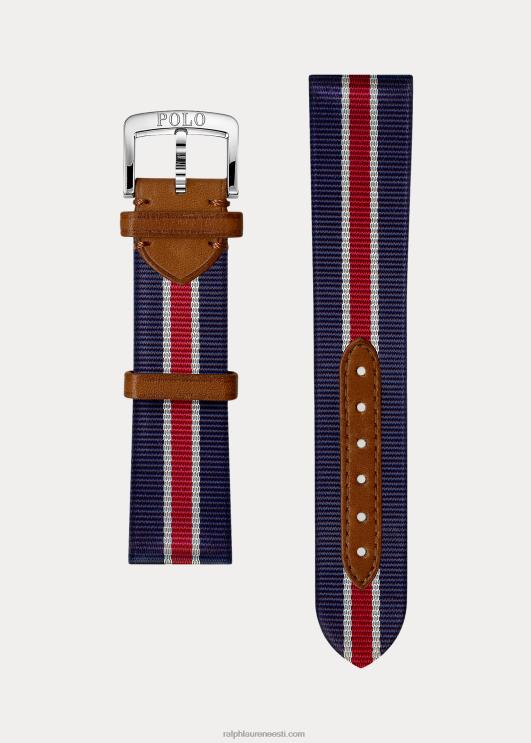 Ralph Lauren mehed triibuline siidist kellarihm PR0V2643 punane/valge/sinine triip