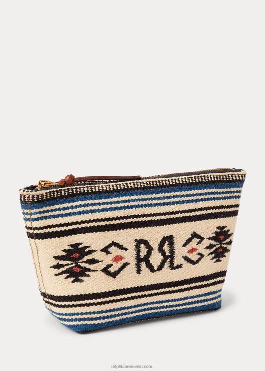 Ralph Lauren mehed käsitsi kootud žakaarkoeline kott PR0V2233 kreemikas multi/pruun