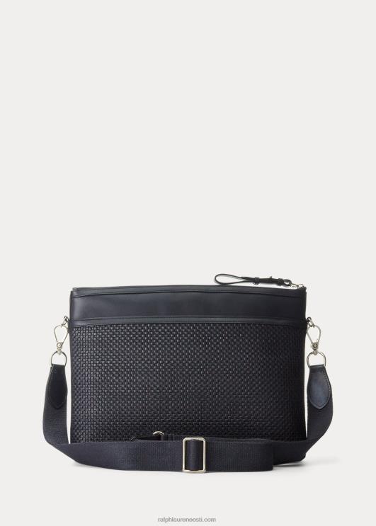 Ralph Lauren mehed kootud vasikanahast sõnumikott PR0V8960 mereväe esimees