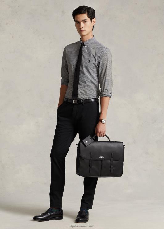 Ralph Lauren mehed nahast sõnumikott PR0V2236 must