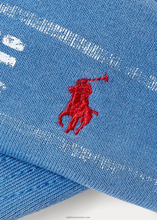 Ralph Lauren mehed hädas logoga kootud müts PR0V2455 neiukivi sinine