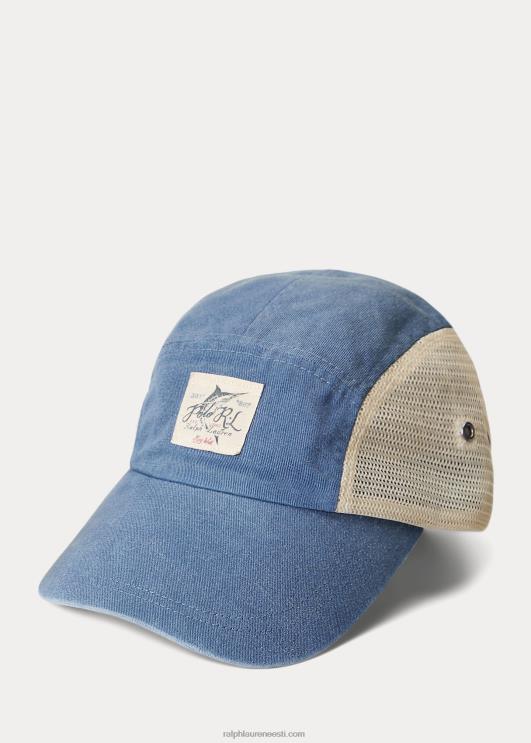 Ralph Lauren mehed indigo toimse ja võrguga viiepaneeliline kork PR0V2359 vana kuninglik