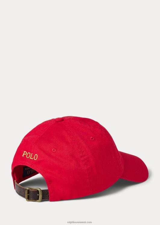 Ralph Lauren mehed kuu uusaasta toimse palli müts PR0V2739 rl punane