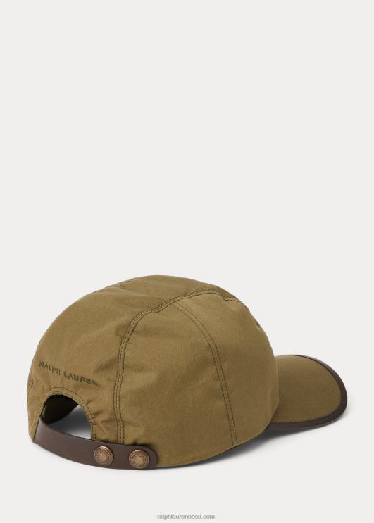 Ralph Lauren mehed lambanahast viimistlusega lõuendist viie paneeliga kork PR0V2223 oliiviöö/inglise pruun