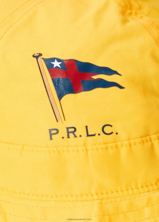 Ralph Lauren mehed merelipuline puuvillasegu ämbrimüts PR0V2461 libe kollane