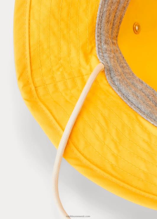 Ralph Lauren mehed merelipuline puuvillasegu ämbrimüts PR0V2461 libe kollane