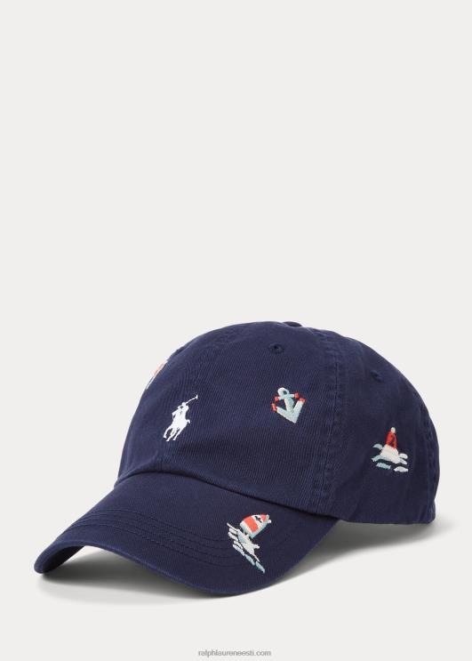Ralph Lauren mehed meretindiga tikitud toimse kuulkork PR0V2442 Newporti merevägi