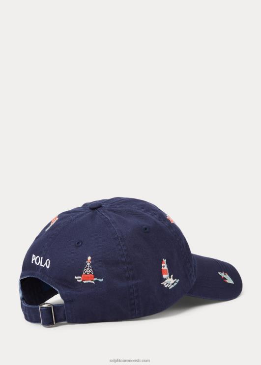 Ralph Lauren mehed meretindiga tikitud toimse kuulkork PR0V2442 Newporti merevägi