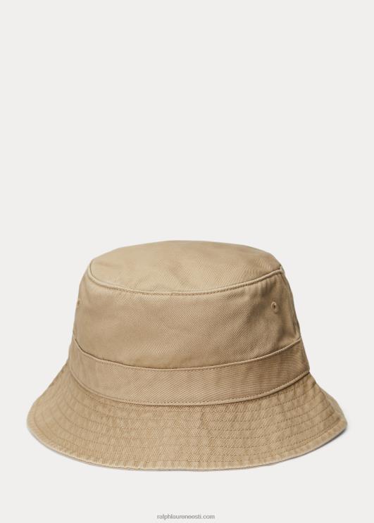 Ralph Lauren mehed puuvillane chino ämbrimüts PR0V2288 luksuslik päevitus