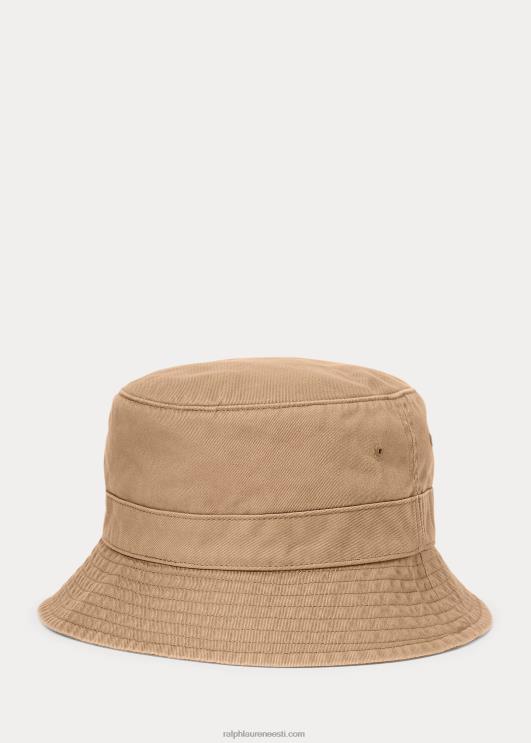 Ralph Lauren mehed puuvillane chino ämbrimüts PR0V2289 saatmine tan