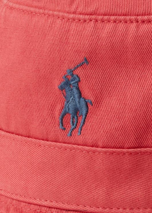 Ralph Lauren mehed puuvillane chino ämbrimüts PR0V2290 punane taevas