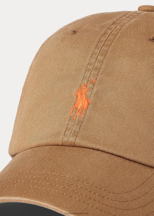 Ralph Lauren mehed puuvillane chino palli müts PR0V2492 saatmine tan