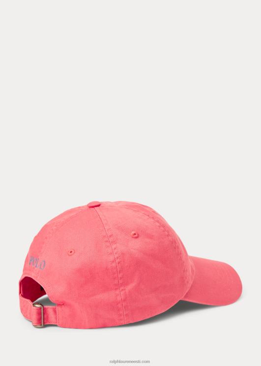 Ralph Lauren mehed puuvillane chino palli müts PR0V2493 punane taevas