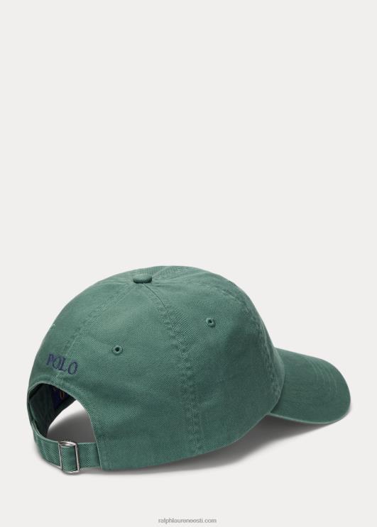 Ralph Lauren mehed puuvillane chino palli müts PR0V2497 pestud mets