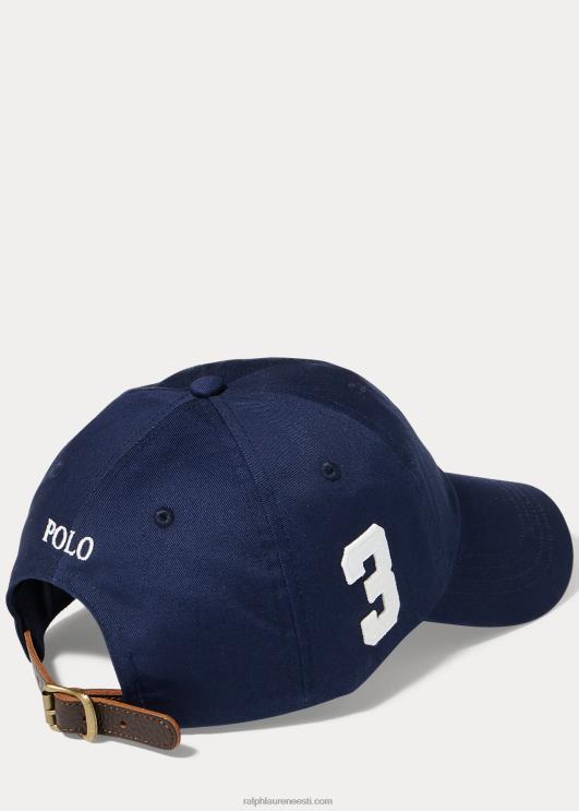 Ralph Lauren mehed suur poni chino pallimüts PR0V5526 Newporti merevägi