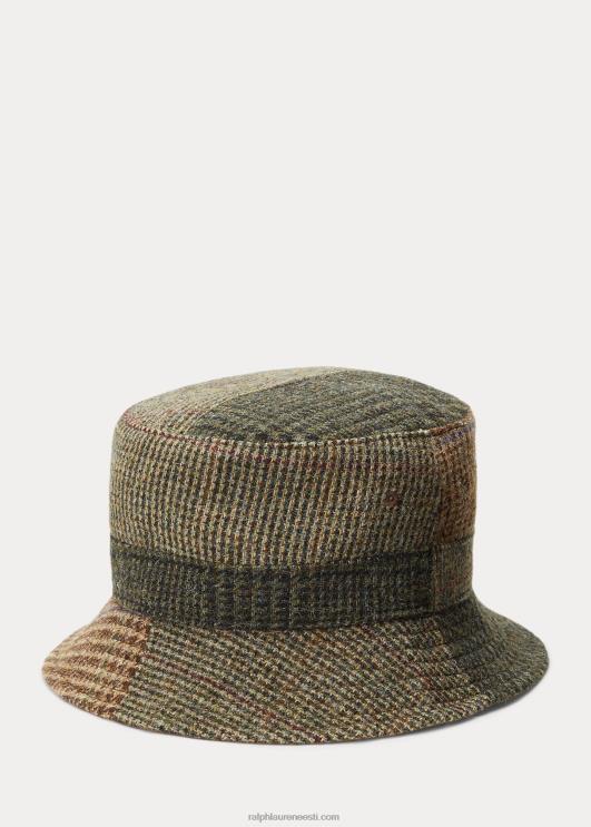 Ralph Lauren mehed villane tviid lapitehnikas ämbrimüts PR0V2740 lapitöö multi