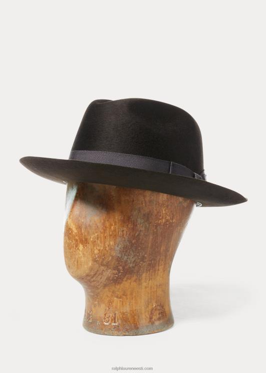 Ralph Lauren mehed villane vilt fedora PR0V8913 vintage pruun
