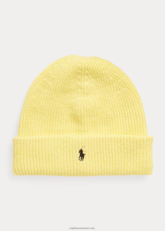Ralph Lauren mehed signatuur poni ribiga kootud nokamüts PR0V2444 sidrunipuru