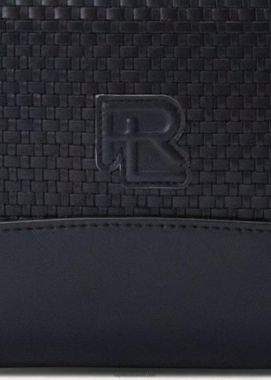 Ralph Lauren mehed kootud paneelidega vasikanahast vööpakk PR0V8961 mereväe esimees