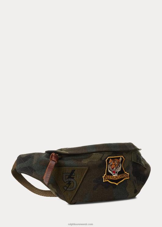 Ralph Lauren mehed tiigriplaastriga lõuendist vööpakk PR0V8764 camo