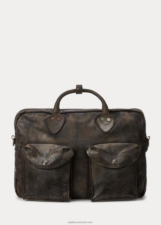 Ralph Lauren mehed nahast kohver PR0V8845 tumepruun