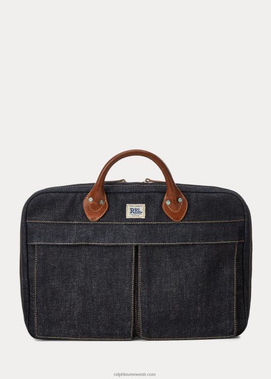 Ralph Lauren mehed nahkkattega teksakohver PR0V8859 indigo