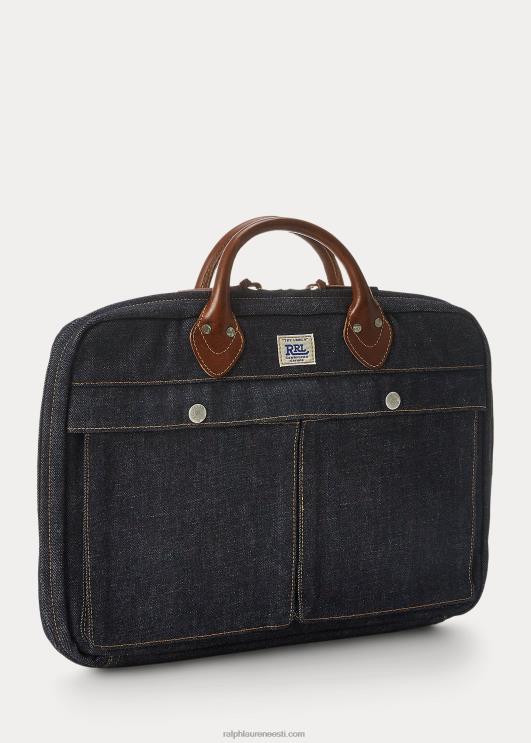 Ralph Lauren mehed nahkkattega teksakohver PR0V8859 indigo