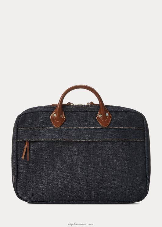 Ralph Lauren mehed nahkkattega teksakohver PR0V8859 indigo