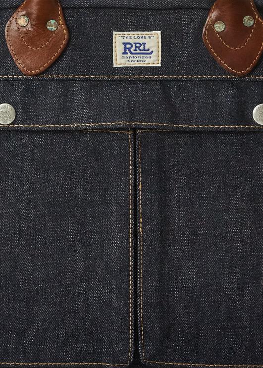 Ralph Lauren mehed nahkkattega teksakohver PR0V8859 indigo