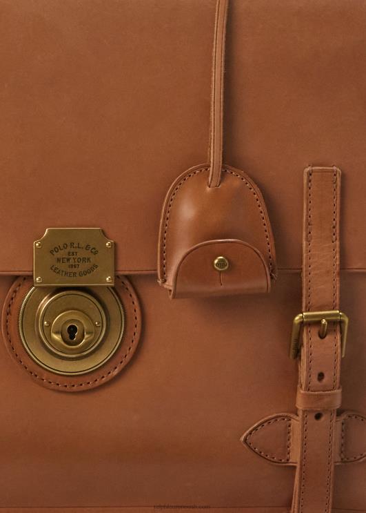 Ralph Lauren mehed pärandnahast kohver PR0V2215 tan