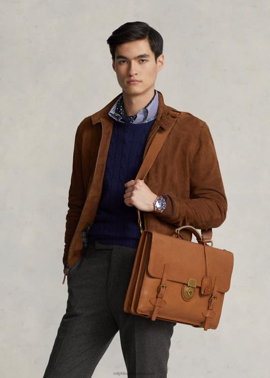 Ralph Lauren mehed pärandnahast kohver PR0V2215 tan
