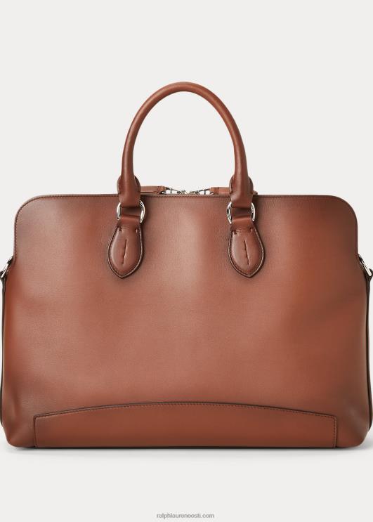 Ralph Lauren mehed poleeritud vasikanahast reisikohver PR0V2659 kastan