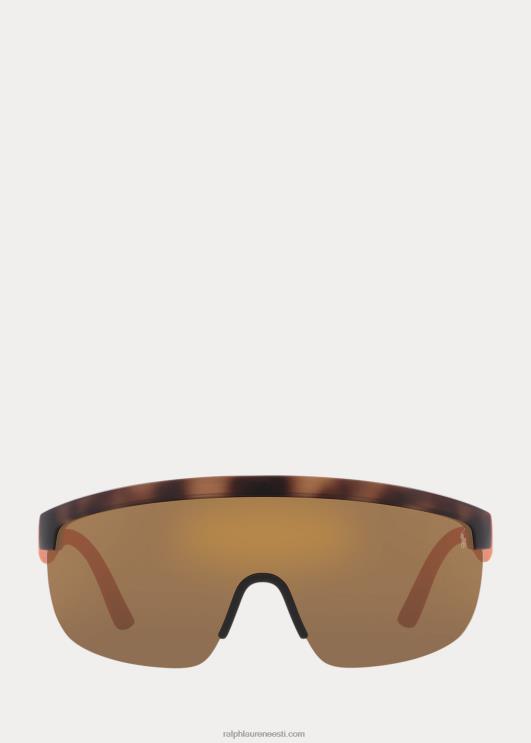 Ralph Lauren mehed polo sport shield päikeseprillid PR0V9059 matt pruun havanna