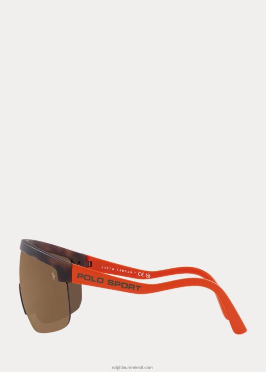 Ralph Lauren mehed polo sport shield päikeseprillid PR0V9059 matt pruun havanna