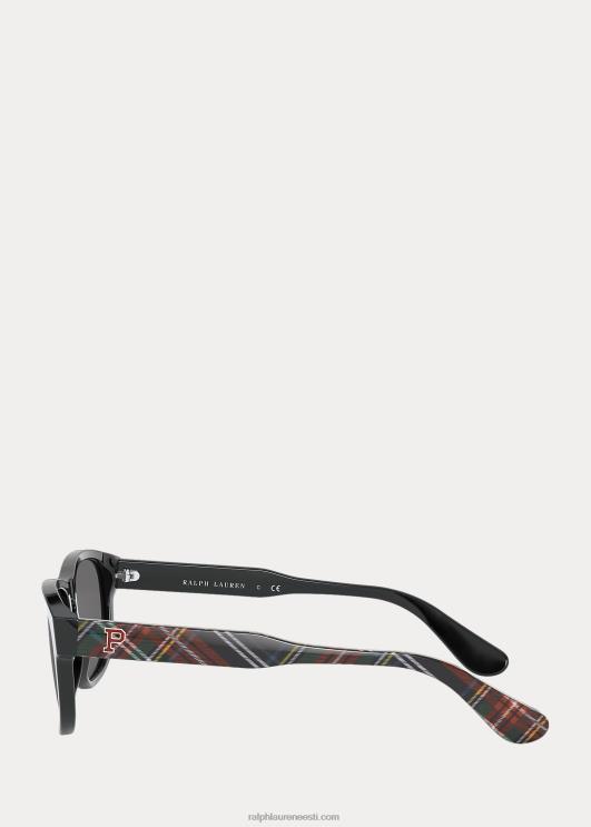 Ralph Lauren mehed tartanist kollegiaalsed päikeseprillid PR0V2784 läikiv must tartaaniga