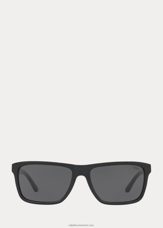 Ralph Lauren mehed triibulised ristkülikukujulised päikeseprillid PR0V2785 punane