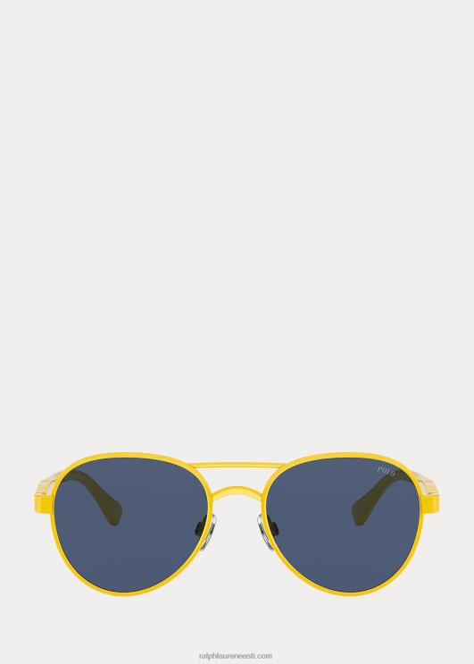 Ralph Lauren mehed värvipoe piloot päikeseprillid PR0V2631 läikiv kollane