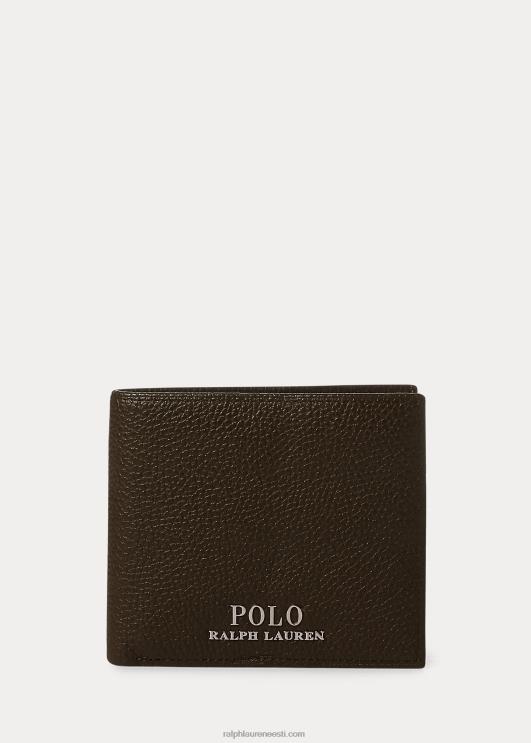 Ralph Lauren mehed kiviklibuga nahast voldik PR0V2570 tumepruun
