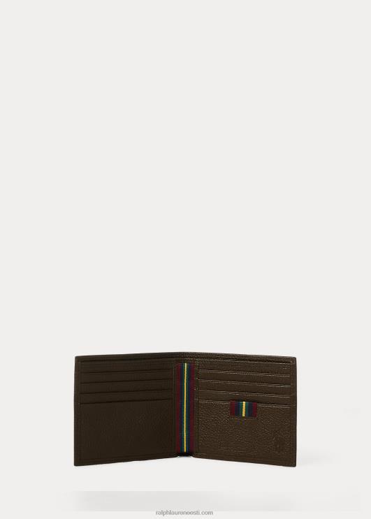 Ralph Lauren mehed kiviklibuga nahast voldik PR0V2570 tumepruun