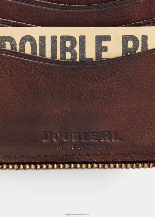 Ralph Lauren mehed nahast lukuga rahakott PR0V8851 tumepruun